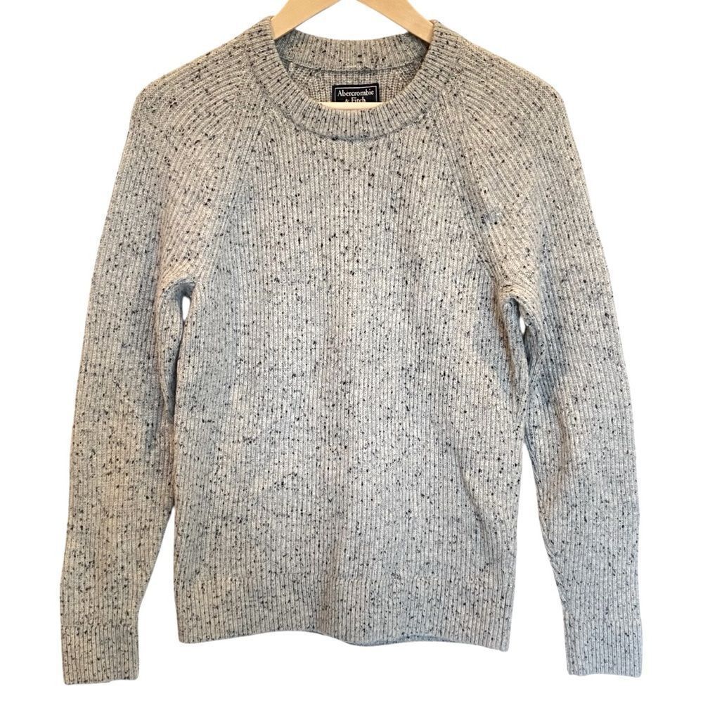 Abercrombie & Fitch Wool Blend Crewneck Long Sleeve Pullover Sweater Women's S
